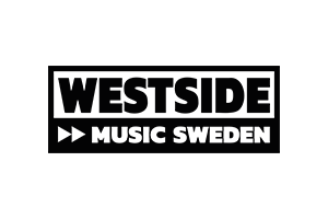 Logo och länk till Westside Music Sweden, samarbetspartner till Kniven PR.