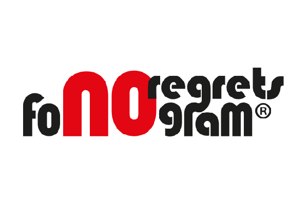 Logo och länk till No regrets fonogram , PR kund hos Kniven PR.